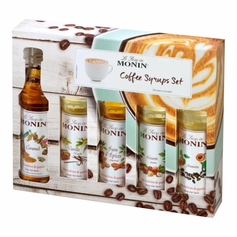 Coffre Sirop Monin Café 5×5 CL