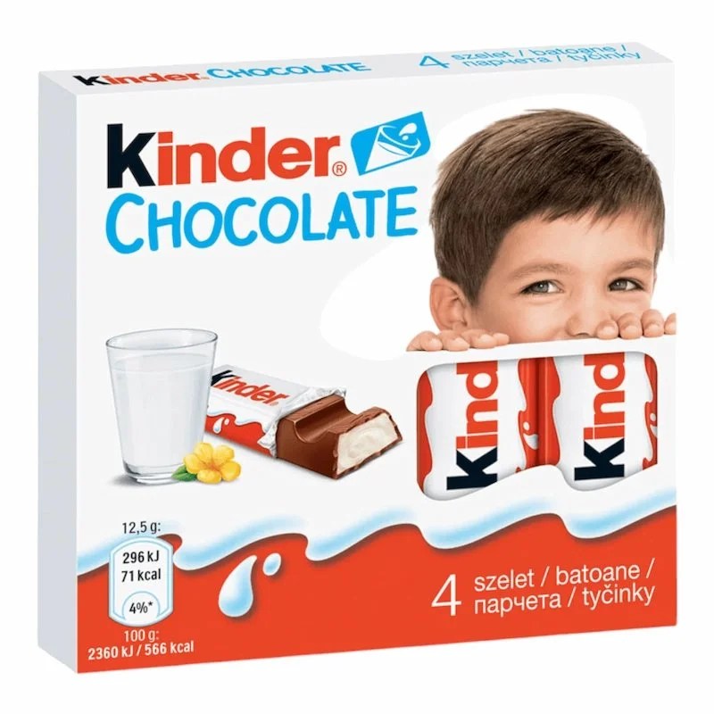 Kinder Chocolate 100 g  4 Pcs