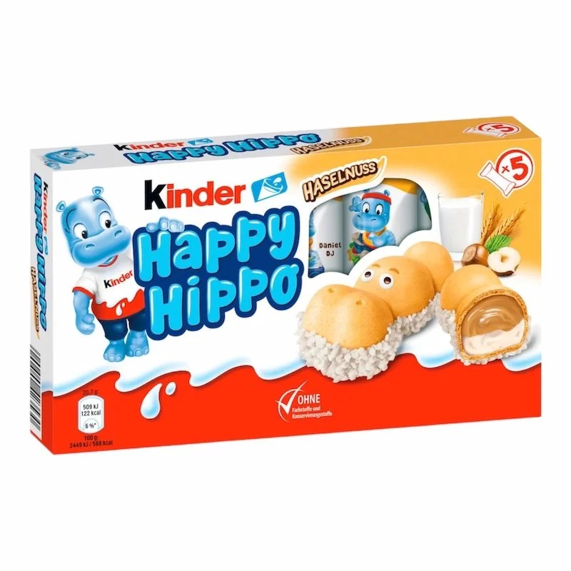 Kinder Happy Hippo Hazelnut 5 pcs