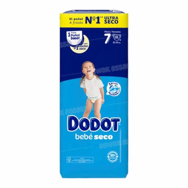 Couches Dodot Taille 7 (15-24) kg 52Pcs