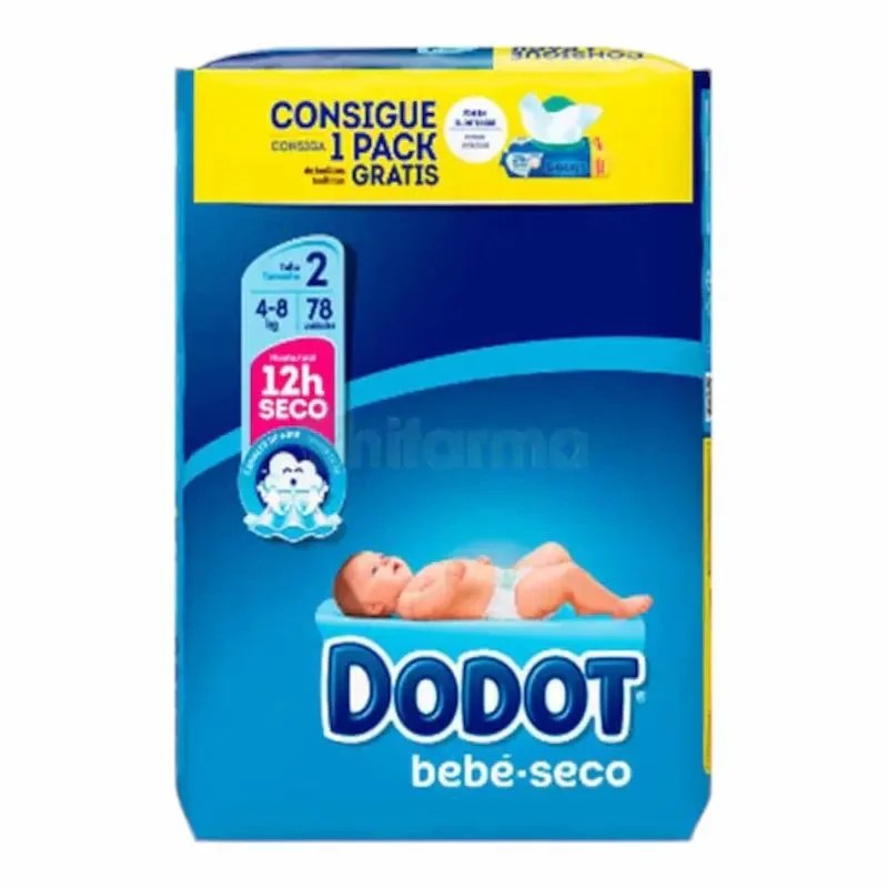 Couches Dodot Taille 2 (4-8) kg 78Pcs