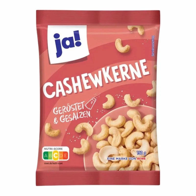 Ja Noix de cajou grillées et salées 150g