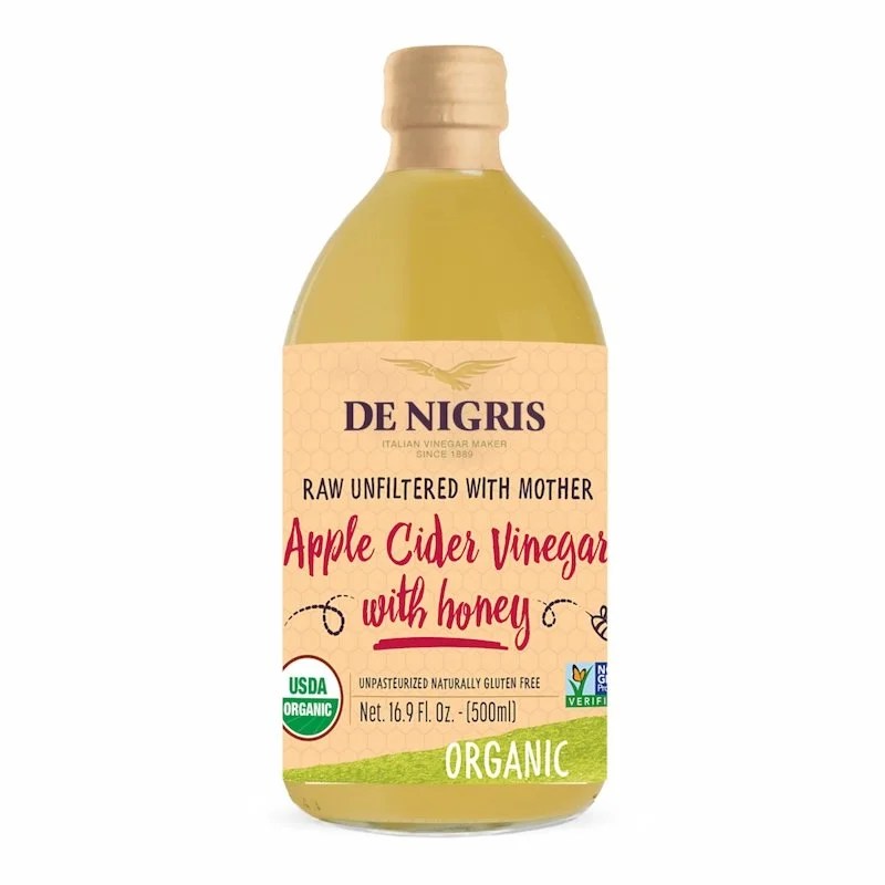 De Nigris vinaigre de cidre de pomme biologique Miel 500ml