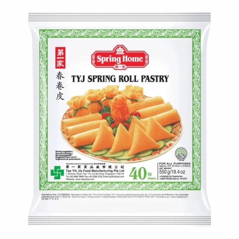Tyj Spring Roll Pastry 40 pc