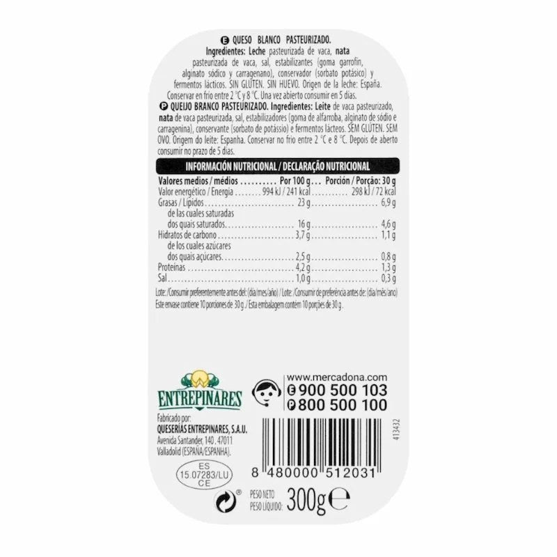 Fromage Tartiner Hacendado 300 g
