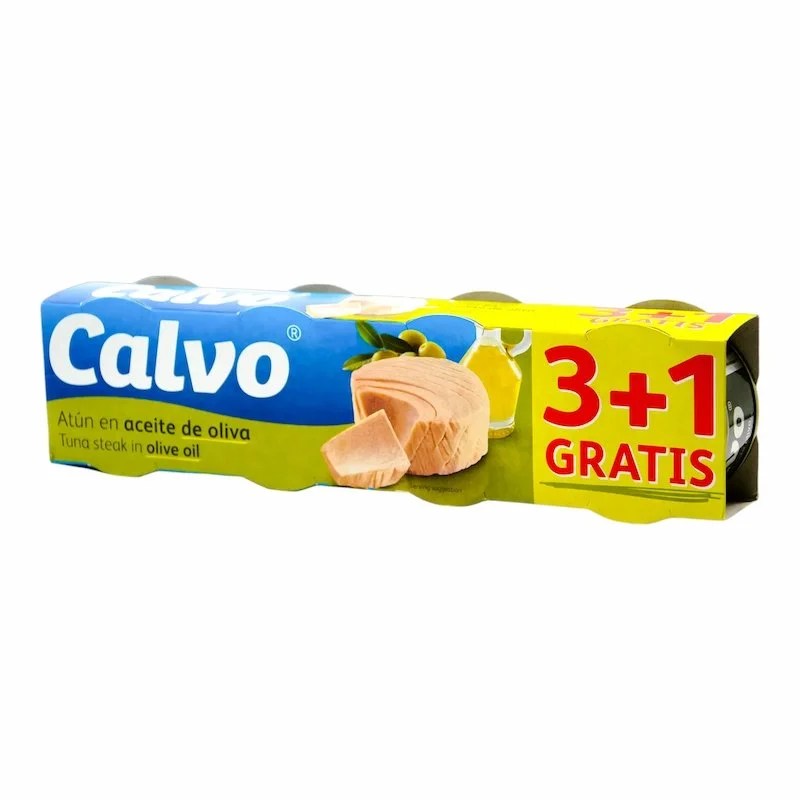 Thon Calvo à l’huile d’olive  3+1 × 80 g