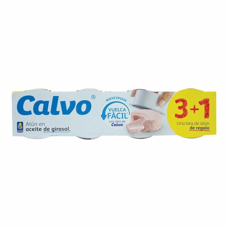 Thon Calvo en Aceite de Girasol 3+1 ×80g