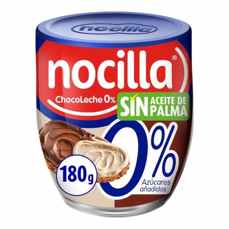 Nocilla Pâte à Tartiner Chocolate Sans Sucre 180g