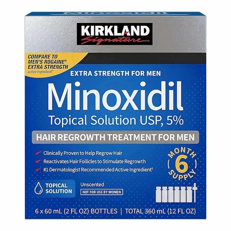Kirkland Monoxidil Topical Solution Usp 5% 6 pcs