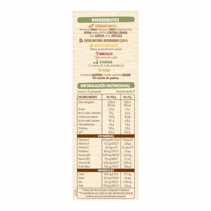 Nestle 8 Cereales avec Cacao des 12 mois – 475 g | Céréales Instantanées pour Bébé