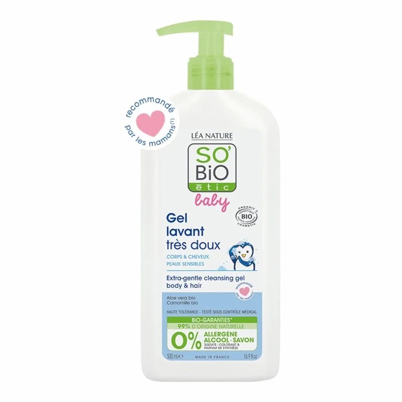 So Bio Baby Gel Lavant Très Doux 500ml
