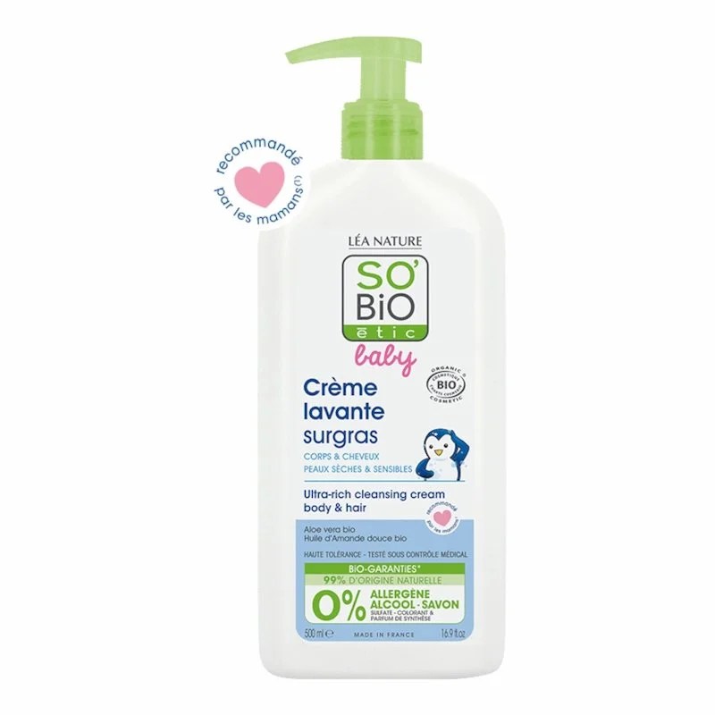 So Bio Crème Lavante Surgras 500ml