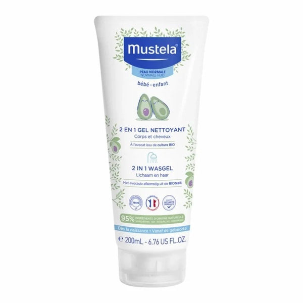 Mustela Bébé Gel Nettoyant 2 en 1 – 200 ml