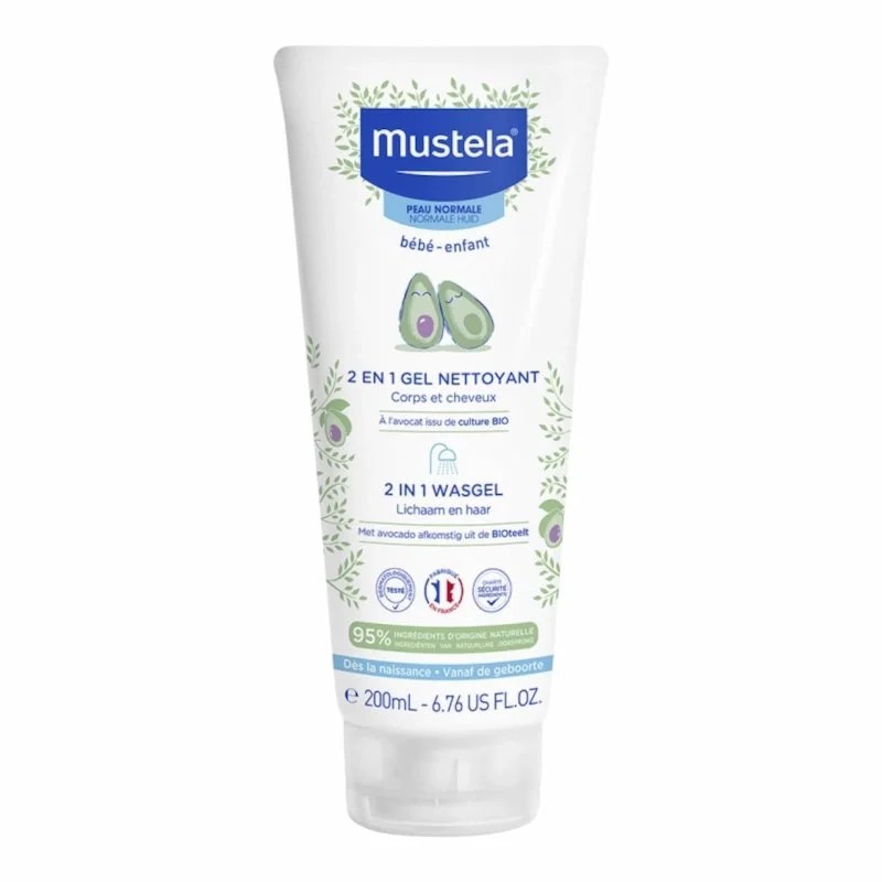 Mustela Bébé Gel Nettoyant 2 en 1 – 200 ml