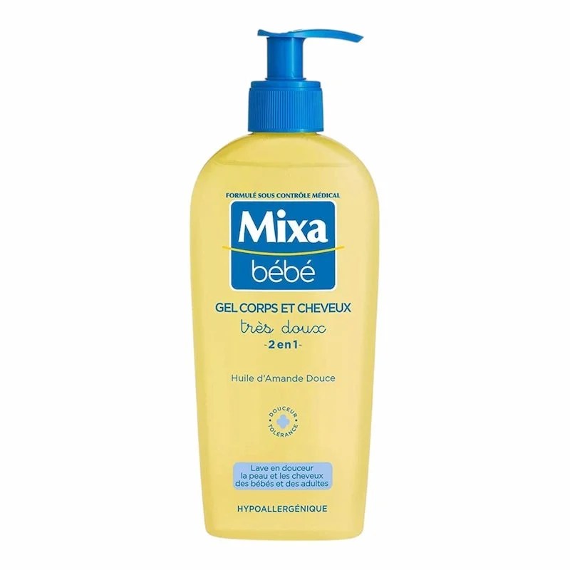 Mixa Bébé Gel Très Doux 2 en 1 Corps et Cheveux – 250ml