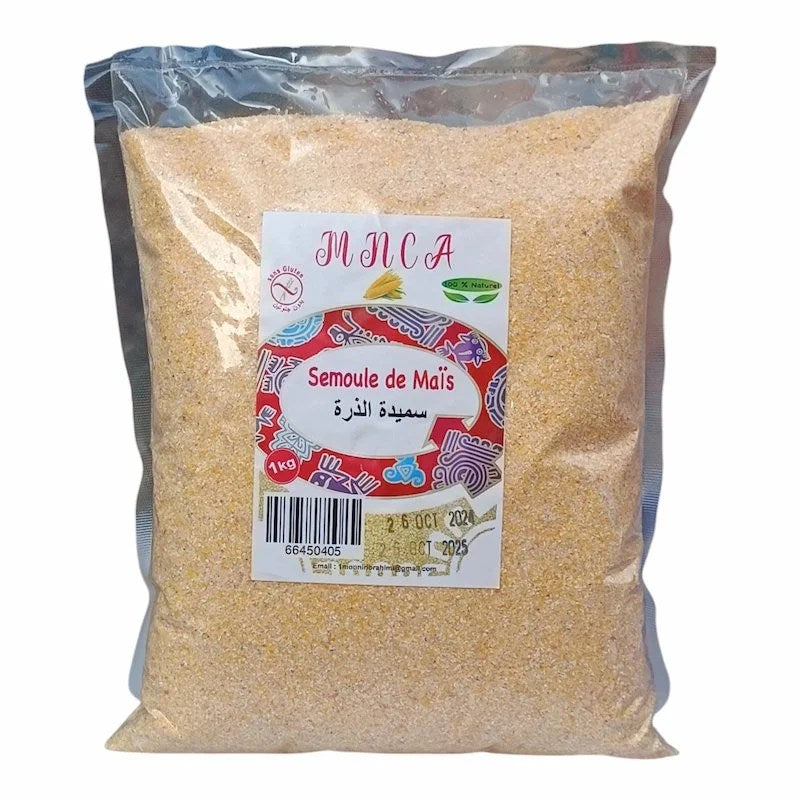 Semoule de Mais Sans Gluten – 1kg