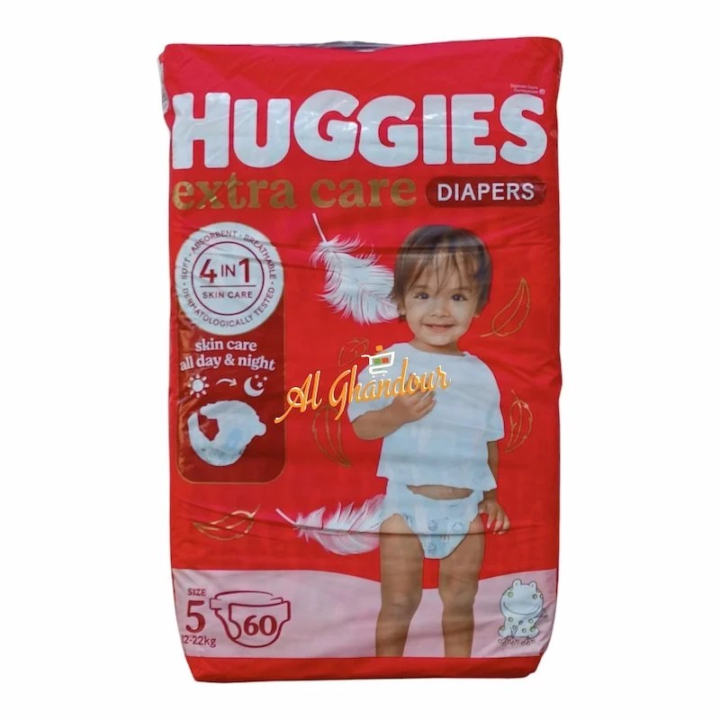 Couches Huggies Taille 5 (12-22) kg 60Pcs