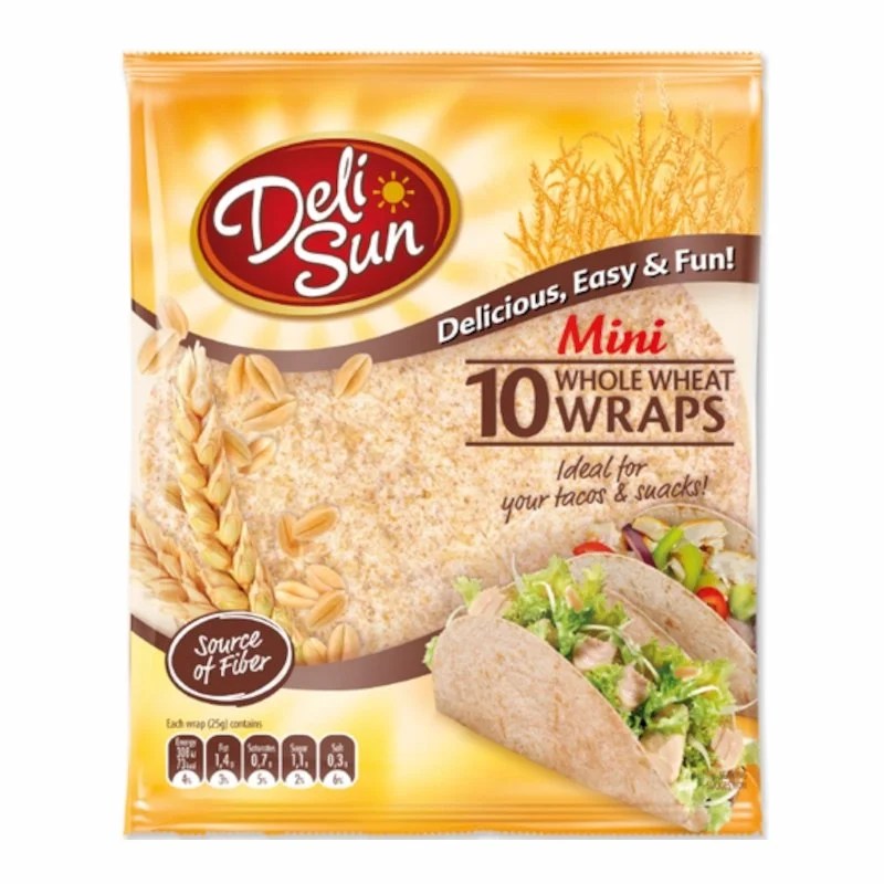 Delisun Mini Tortillas Intégrales 250g