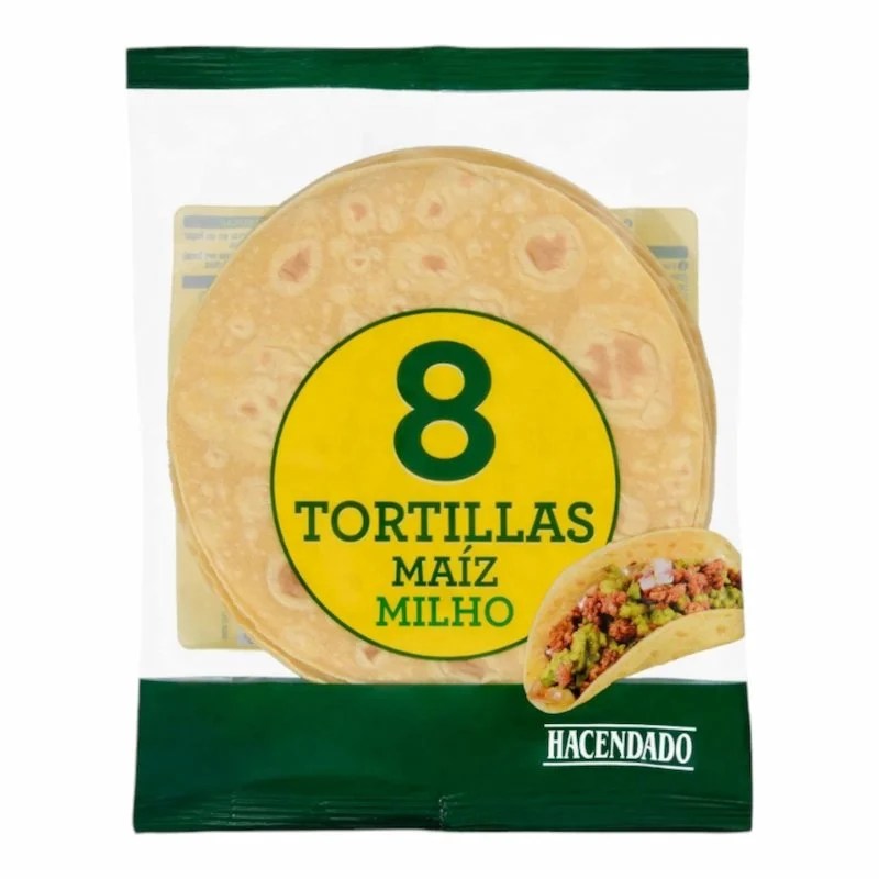 Tortillas de mais sans gluten HACENDADO 8 pièce