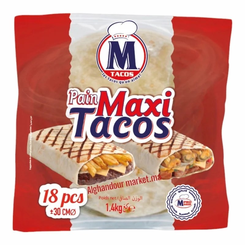 Pain Tortilla Maxi Tacos 30 cm 18 pcs