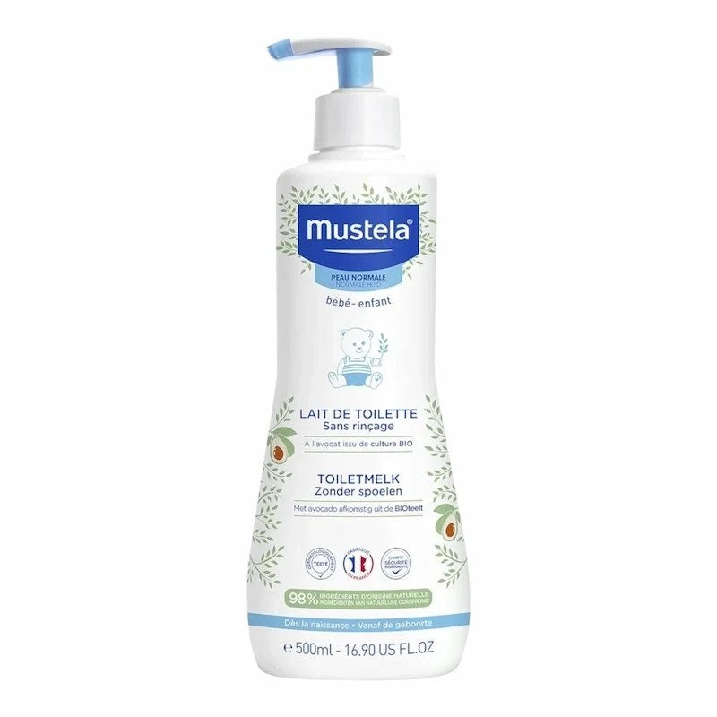 Mustela Lait de Toilette Sans Rinçage 500ml