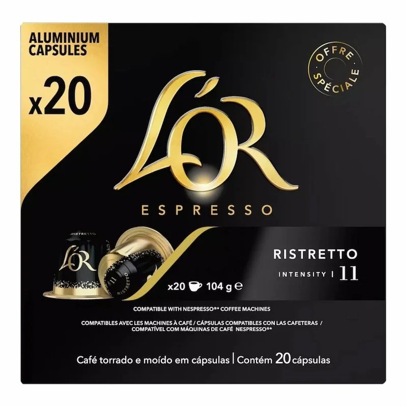 L’Or Espresso Ristretto Café en Capsules x20 – Intensité 11