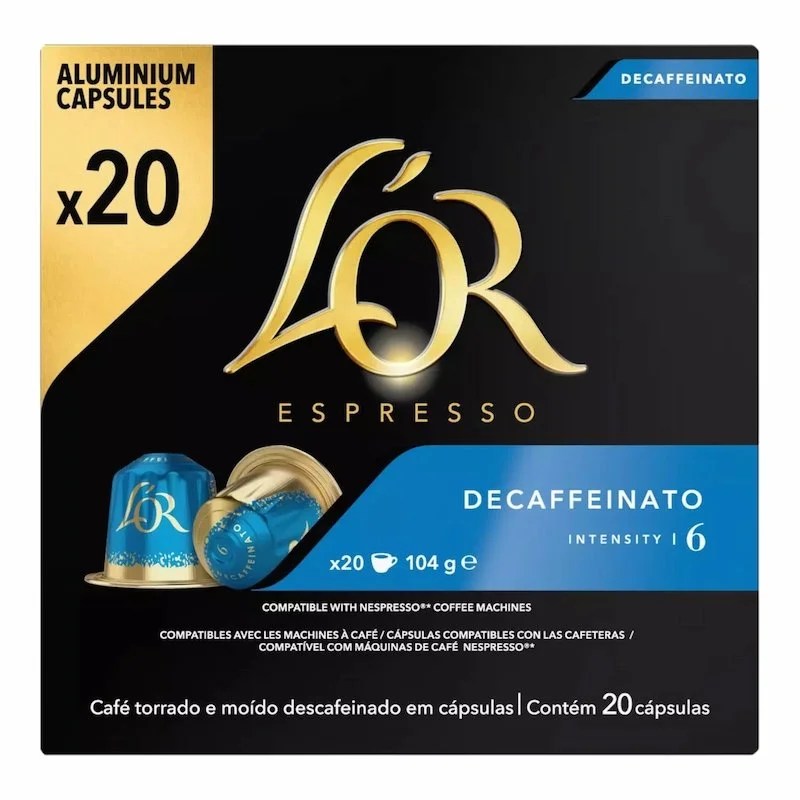 L’Or Espresso Décaféinato Café en Capsules x20 – Intensité 6