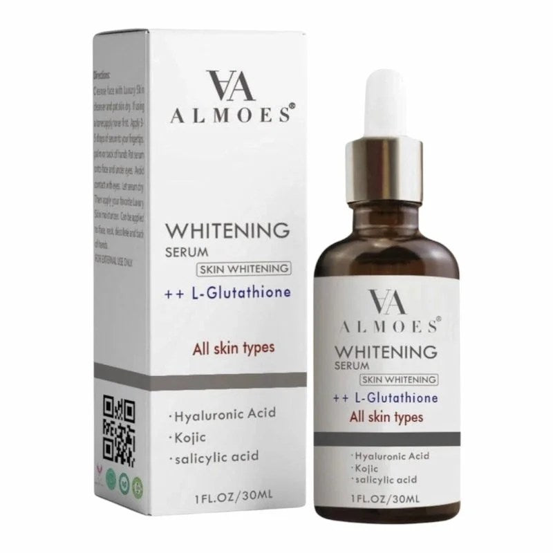 Almoes Whitening Serum ++ L-Glutathione 30ml – Sérum Éclaircissant et Anti-Âge