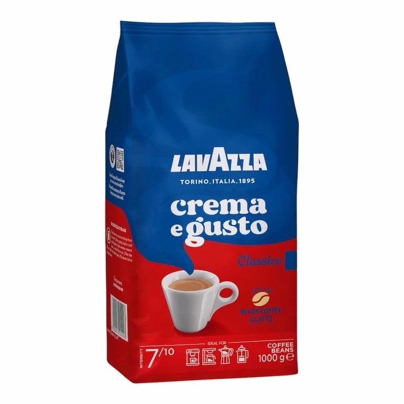Lavazza Café en Grains Crema e Gusto Classic – Intensité 7/10 1kg