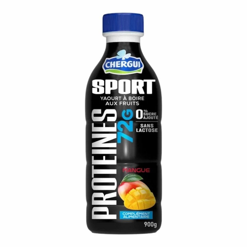 CHERGUI Sport – Yaourt à Boire Protéiné Mangue 900ml