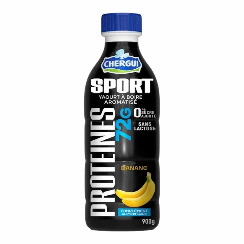 CHERGUI Sport – Yaourt à Boire Protéiné Banane 900ml