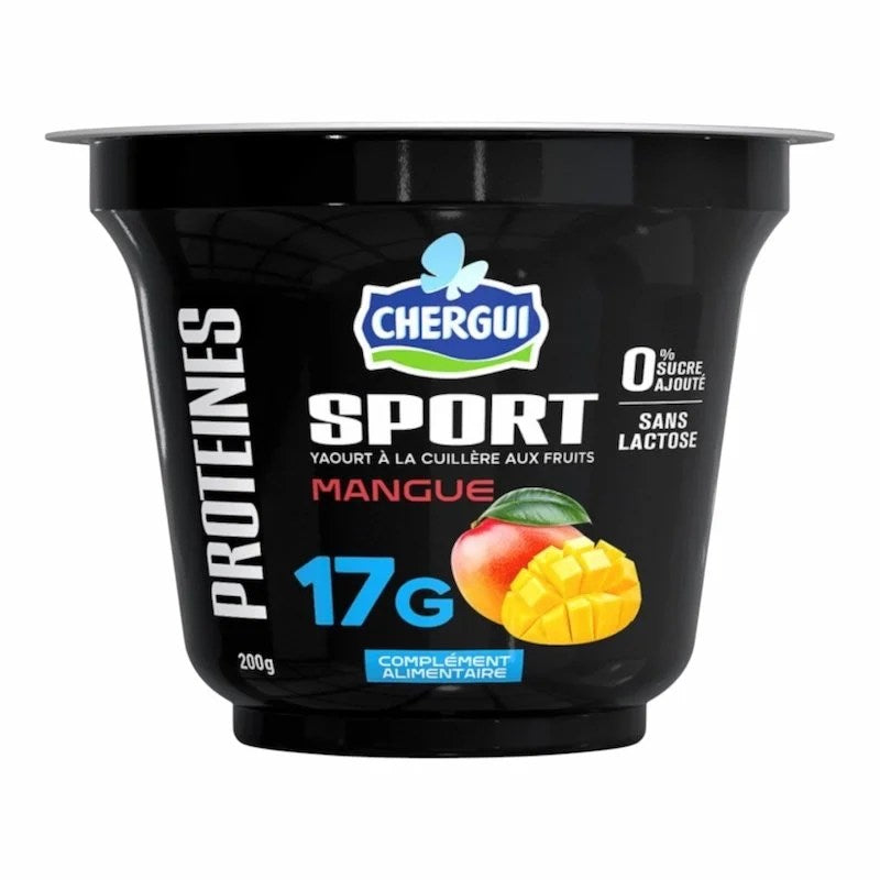 CHERGUI Sport – Yaourt Protéiné Mangue 200g