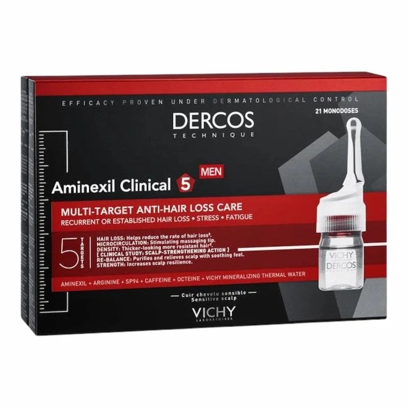 Vichy Dercos Aminexil Men – Sérum Anti-Chute pour Cheveux Fragilisés