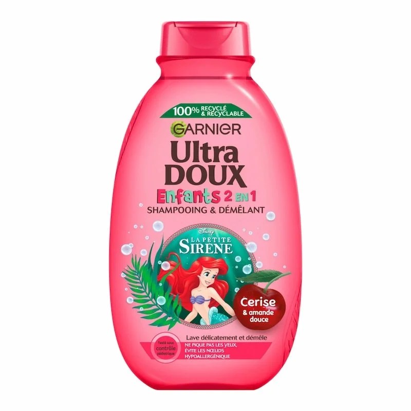 Garnier Ultra Doux Shampoing 2 en 1 Enfants – Cerise & Amande Douce 400ml