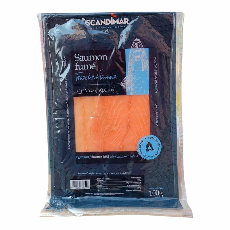 Saumon Fumé en Tranches – 100g