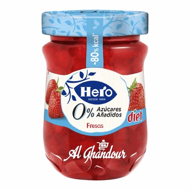 Hero Confiture Fraise Diététique – 280g