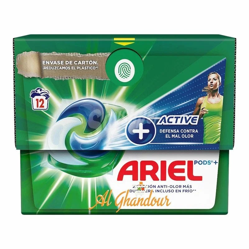 Ariel Pods Active 3in1 Détergent – 12 Capsules