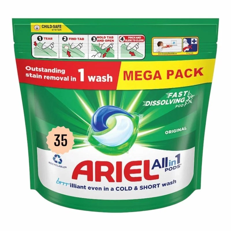 Ariel Original All-in-1 Pods – 35 Capsules