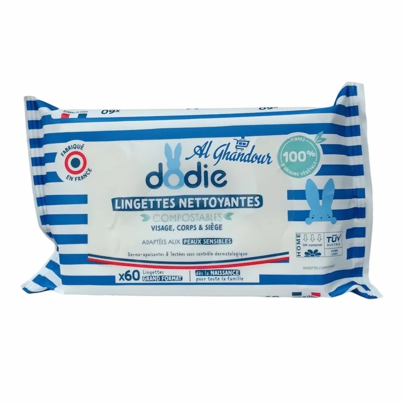 Dodie Lingettes Nettoyantes à l’Eau – 50 pièces