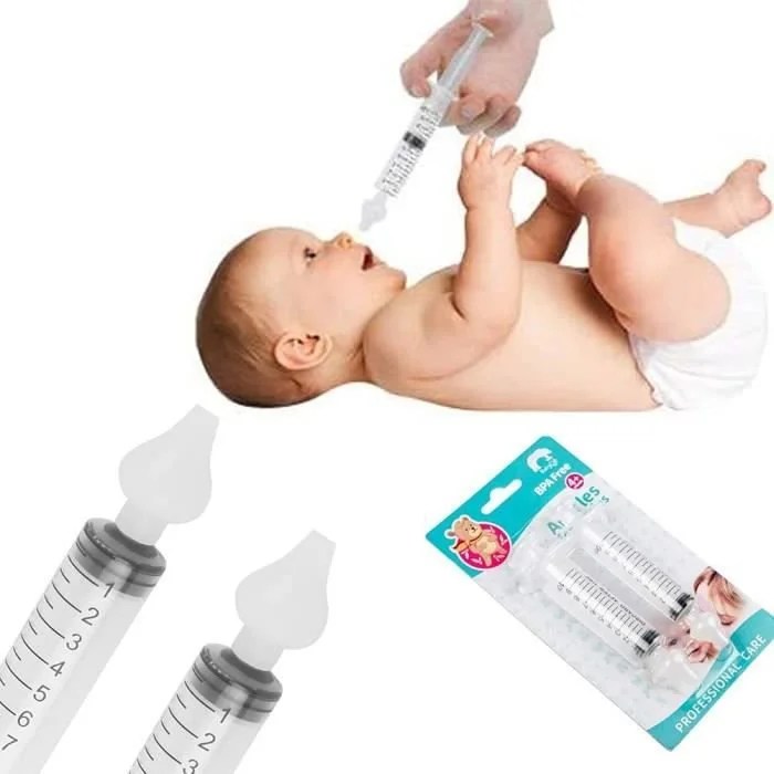 Lot de 2 Seringues Nasales pour Bébé