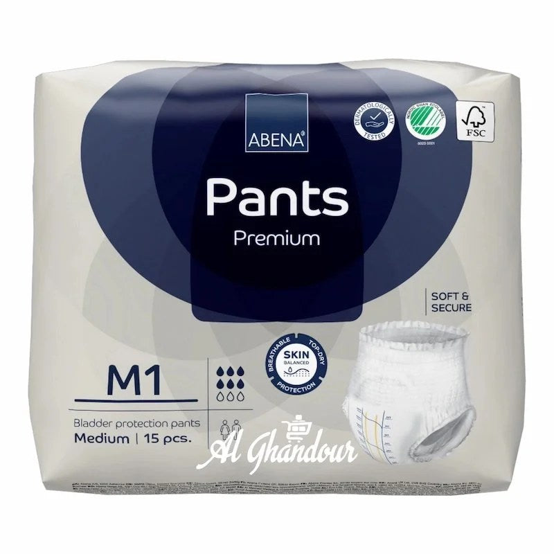 ABENA Pants Premium M1 – 15 pièces