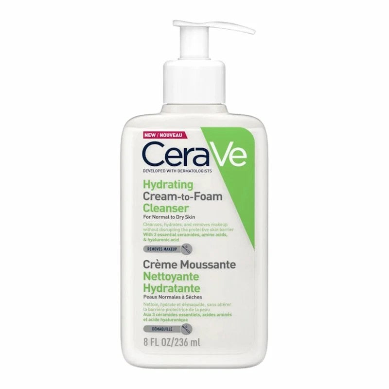 CeraVe Crème Moussante Nettoyante Hydratante – 236 ml