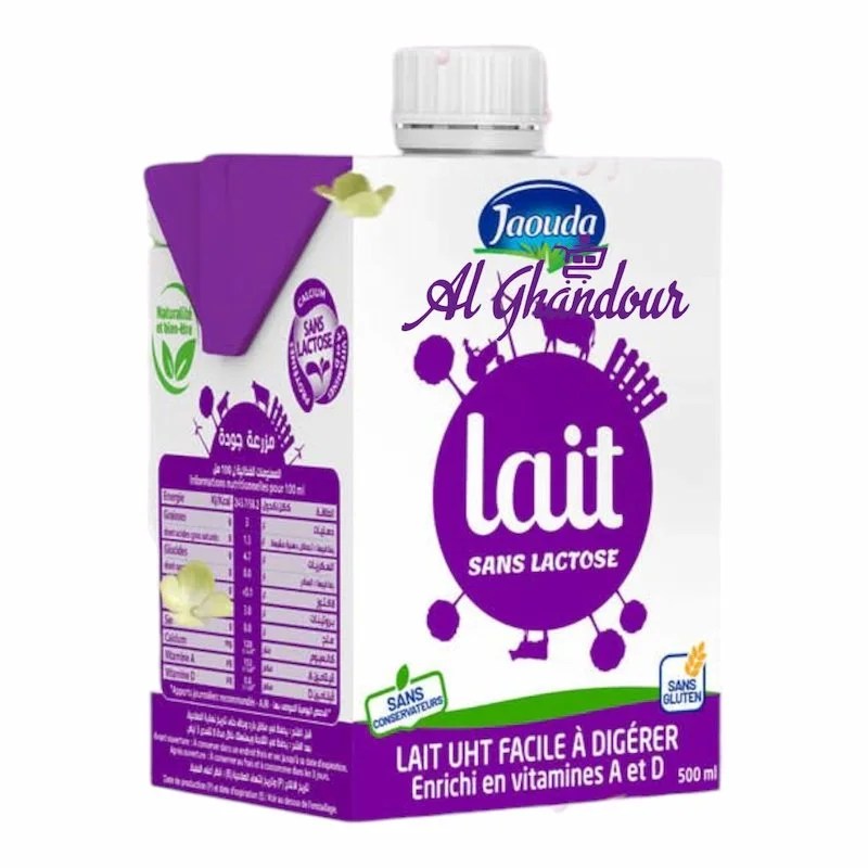 Lait UHT Entier Sans Lactose Jaouda 500ml