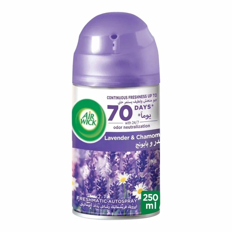Airwick Freshmatic Recharge Spray Automatique Lavande & Camomille – 250 ml