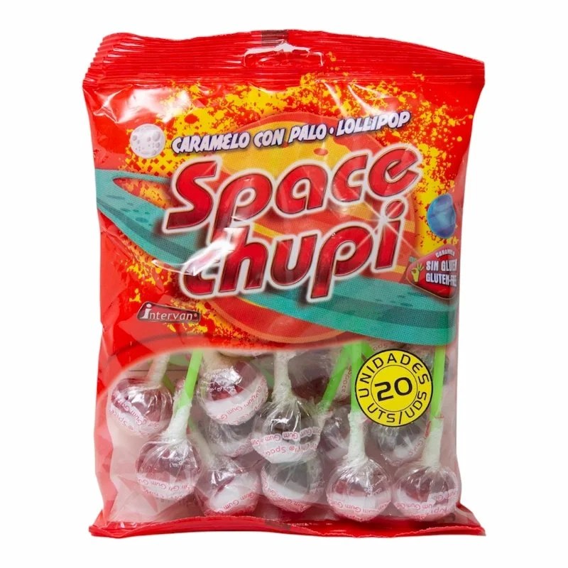 Sucettes Sans Gluten 20 Unités Space Chupi