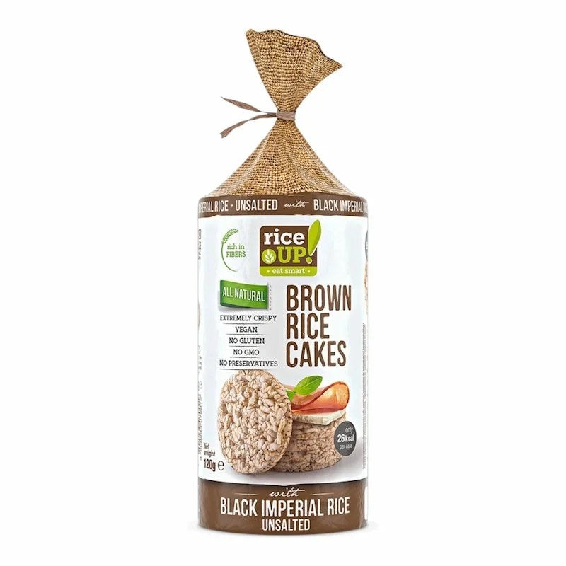 Rice Up! Galettes de Riz Complet Non Salées au Riz Noir Impérial – 120g