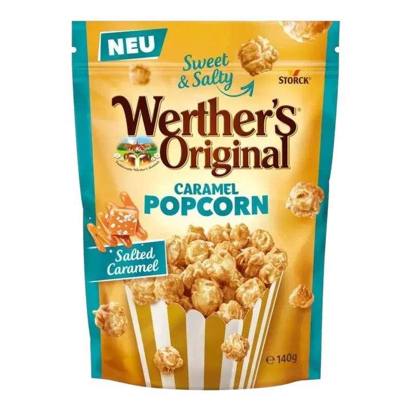 WERTHER’S ORIGINAL Popcorn Caramel au Beurre Salé – 140g
