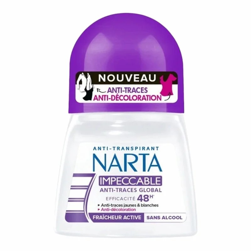 Narta Deodorant Roll-On Femme Impeccable Anti-Traces – 50ml