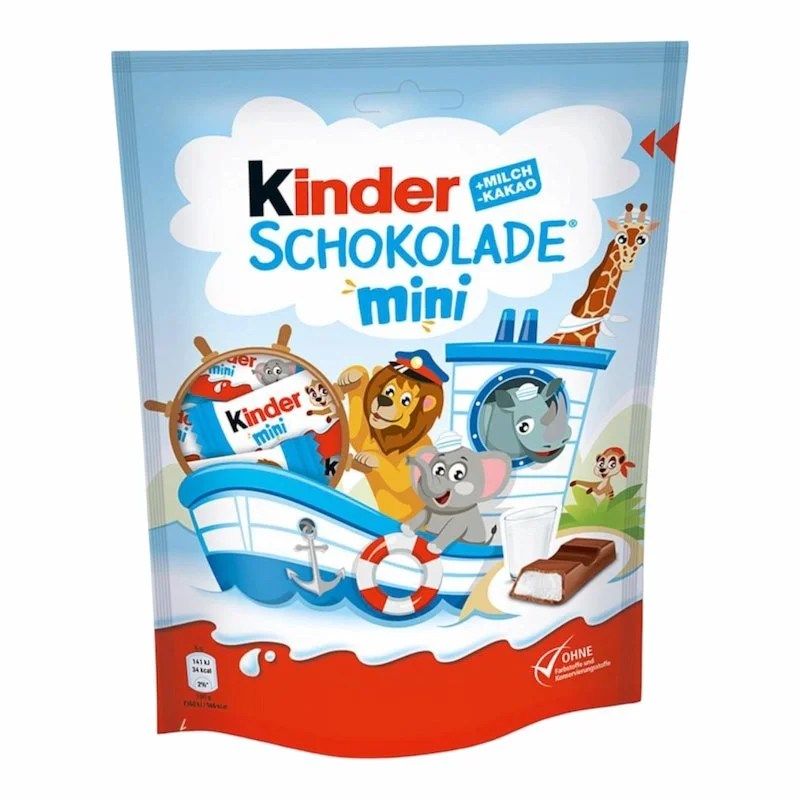Kinder Schokolade Mini 120 g – Chocolat au Lait Délicieux