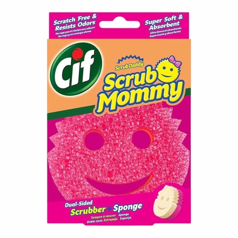 Cif Eponge Scrub Mommy – Éponge de Nettoyage Efficace
